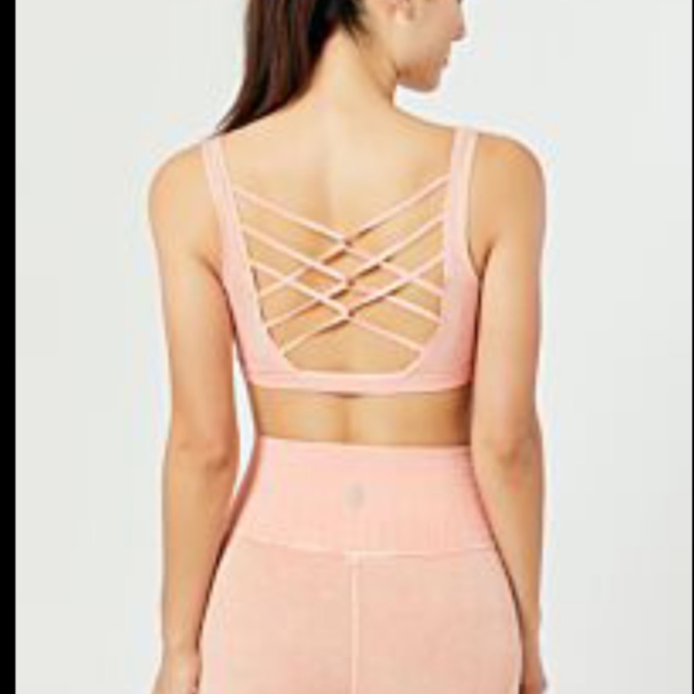 Free People Shanti Strappy bra XS NWT coral - Picture 1 of 7